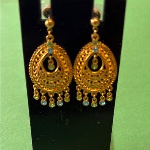 Elegant Gold Dangle Earrings